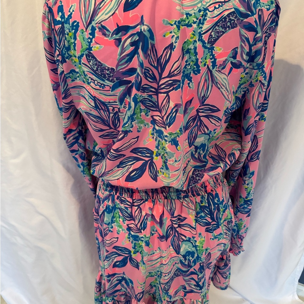 Lilly Pulitzer Cristiana Stretch Mini Dress Just a Lil Jelly Pink Size 12. - Picture 5 of 7